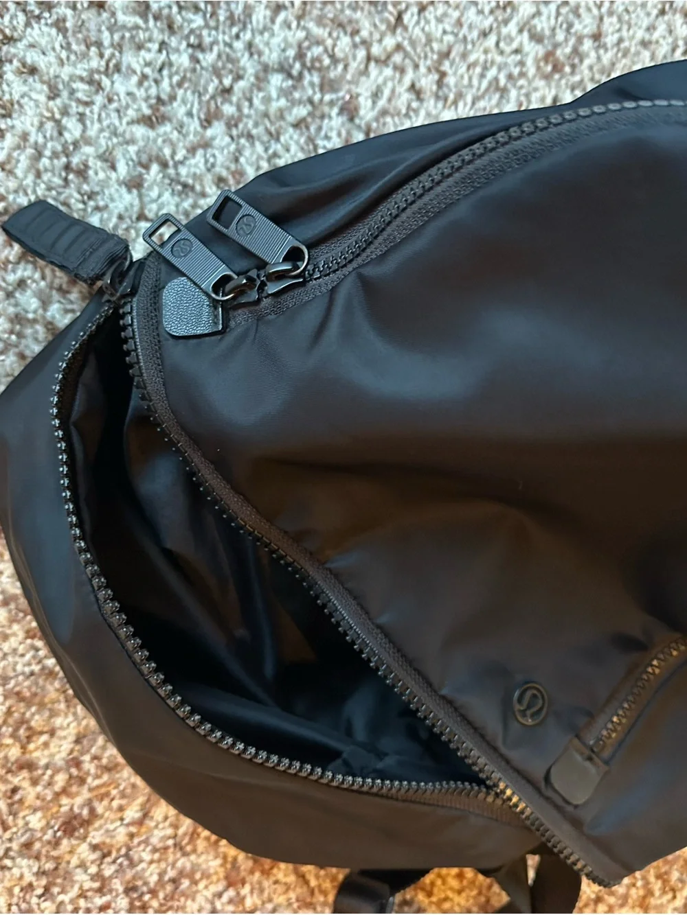 lululemon athletica Black Mini backpack